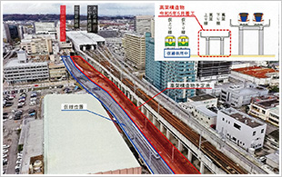 地鉄高架化完成２年遅れ、事業費８１億円増 ２０５億円